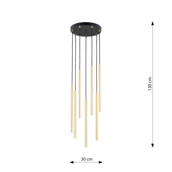 Modernus pakabinamas šviestuvas SELTER 7 PREMIUM GOLD Modernus pakabinamas šviestuvas SELTER 7 PREMIUM GOLD