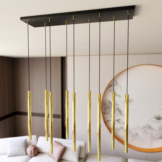Modernus pakabinamas šviestuvas SELTER 9 GOLD