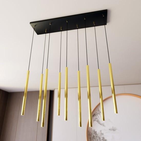 Modernus pakabinamas šviestuvas SELTER 9 GOLD