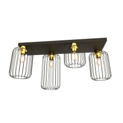Pakabinamas šviestuvas BARN 4 BL GOLD 