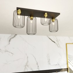 Pakabinamas šviestuvas BARN 4 BL GOLD 