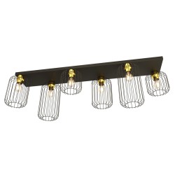  Pakabinamas šviestuvas BARN 6 BL GOLD 
