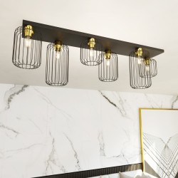  Pakabinamas šviestuvas BARN 6 BL GOLD 