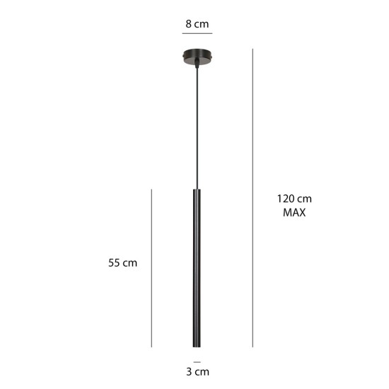 PAKABINAMAS ŠVIESTUVAS SELTER 1 BLACK PAKABINAMAS ŠVIESTUVAS SELTER 1 BLACK