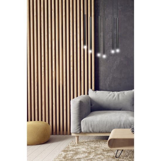 Modernus pakabinamas šviestuvas SELTER 6 BLACK Modernus pakabinamas šviestuvas SELTER 6 BLACK