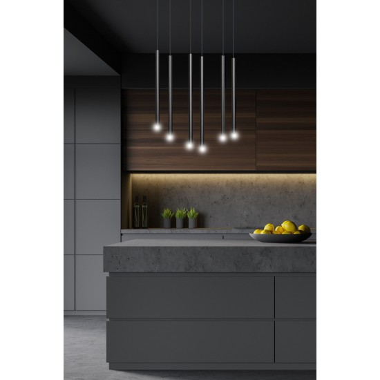 Modernus pakabinamas šviestuvas SELTER 6 BLACK Modernus pakabinamas šviestuvas SELTER 6 BLACK