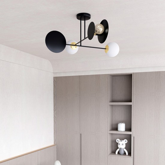 Pakabinamas šviestuvas MINERVA 4 BLACK Pakabinamas šviestuvas MINERVA 4 BLACK