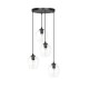 ISTAR 4 BL PREMIUM TRANSPARENT pakabinamas šviestuvas, juodi gaubtai ISTAR 4 BL PREMIUM TRANSPARENT pakabinamas šviestuvas, juodi gaubtai