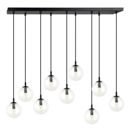 Pakabinamas šviestuvas COSMO 9 BL TRANSPARENT