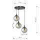 COSMO 3 BL PREMIUM GRAPHITE palėpės pakabinamas šviestuvas su gaubtu, juodas