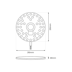 Moduł Led FIX 36W 3000K Fi210 Moduł Led FIX 36W 3000K Fi210