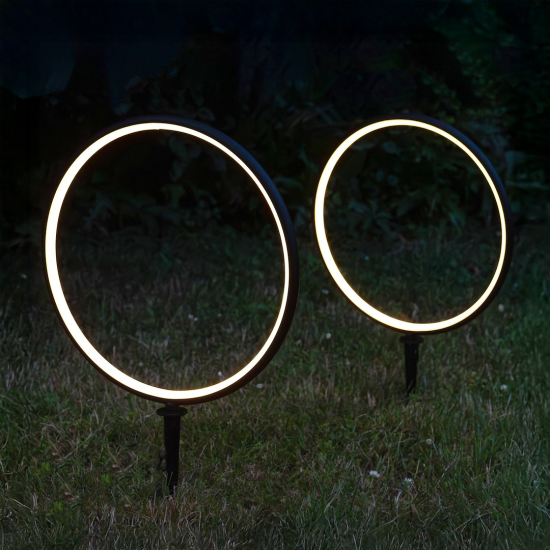 Lampa Solarna žiedai 2x1,5W 2x25lm 3000K Lampa Solarna žiedai 2x1,5W 2x25lm 3000K