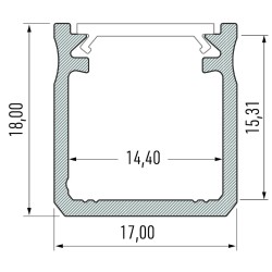 PROFIL ALUMINIOWY BIAŁY TYP Y 1m + KLOSZ MLECZNY PROFIL ALUMINIOWY BIAŁY TYP Y 1m + KLOSZ MLECZNY