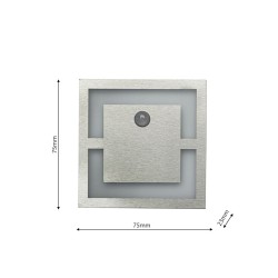 Oprawa schodowa QUADRO Barwa Neutralna 4000K 12V z czujnikiem ruchu Oprawa schodowa QUADRO Barwa Neutralna 4000K 12V z czujnikiem ruchu