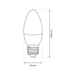 Żarówka LED 7W E27 C37 6000K Żarówka LED 7W E27 C37 6000K