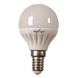ŻARÓWKA LED 3W E14 Kulka. Barwa: CIEPŁA