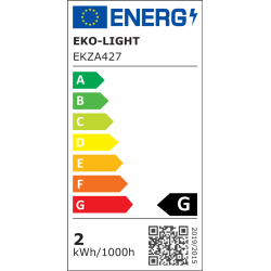 Żarówka LED 1,5W GU10. Barwa: Ciepła