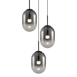 Lampa wisząca Alias Czarny 3xE14 koło Lampa wisząca Alias Czarny 3xE14 koło