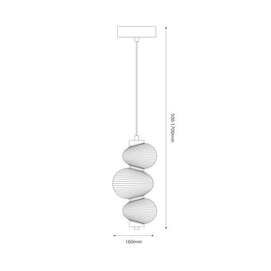 BOLLA GOLD 12W LED pakabinamas šviestuvas BOLLA GOLD 12W LED pakabinamas šviestuvas