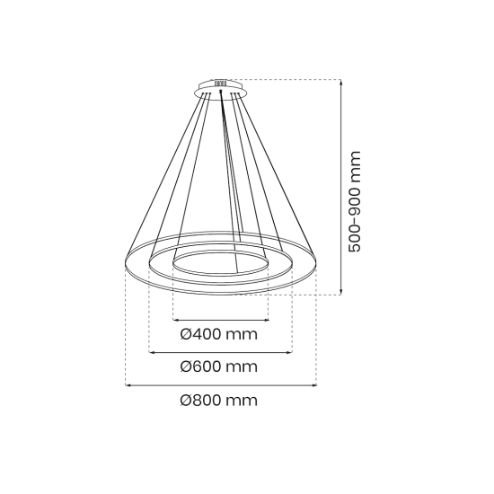 HOOP GOLD 93W LED pakabinamas šviestuvas HOOP GOLD 93W LED pakabinamas šviestuvas