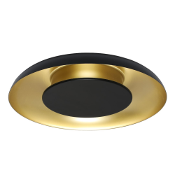 Lampa sufitowa Piattino Czarny Złoty 30W LED 3000K-4000k-6000K