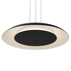 Lampa wisząca Piattino Czarny 30W LED 3000K-4000k-6000K