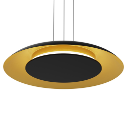 Lampa wisząca Piattino Czarny Złoty 30W LED 3000K-4000k-6000K Lampa wisząca Piattino Czarny Złoty 30W LED 3000K-4000k-6000K