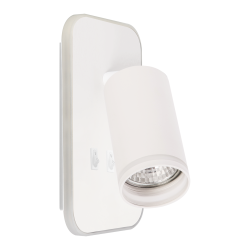 Oprawa Pipe Ring Kinkiet Biały 1xGU10 + LED 6W Oprawa Pipe Ring Kinkiet Biały 1xGU10 + LED 6W
