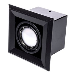 Lampa Podtynkowa Blocco 1x7W GU10 Led Czarny Lampa Podtynkowa Blocco 1x7W GU10 Led Czarny