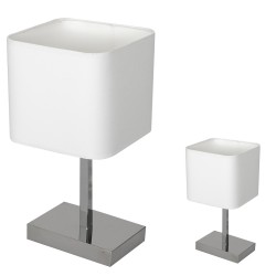Lampka stołowa Napoli Biały / Chrom 1xE27