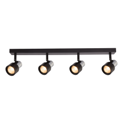 Lampa Sufitowa Cino 4xGU10 Czarny + Chrom Lampa Sufitowa Cino 4xGU10 Czarny + Chrom