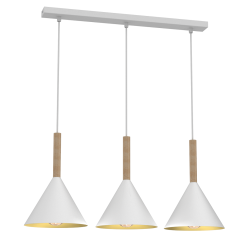 Lampa wisząca Peru Biały 3xE27