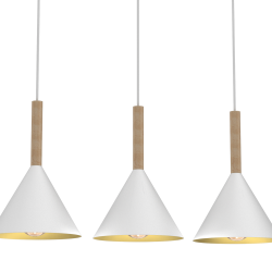 Lampa wisząca Peru Biały 3xE27
