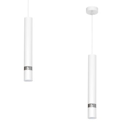 Lampa wisząca Joker Biały / Chrom 1xGU10