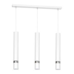 Lampa wisząca Joker Biały / Chrom 3xGU10