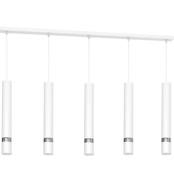 Lampa wisząca Joker Biały / Chrome 5xGU10