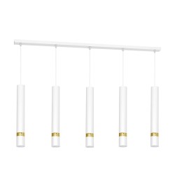Lampa wisząca Joker 5xGU10 Biały/Złoty