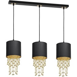 Lampa wisząca ALMERIA BLACK/GOLD 3xE27 Lampa wisząca ALMERIA BLACK/GOLD 3xE27