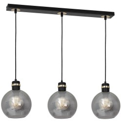 Lampa wisząca OMEGA BLACK/GOLD 3xE27 Lampa wisząca OMEGA BLACK/GOLD 3xE27