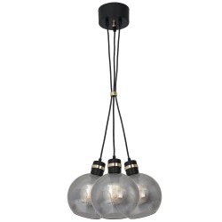 Lampa wisząca OMEGA BLACK/GOLD 3xE27 Lampa wisząca OMEGA BLACK/GOLD 3xE27