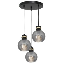 Lampa wisząca OMEGA BLACK/GOLD 3xE27 Lampa wisząca OMEGA BLACK/GOLD 3xE27